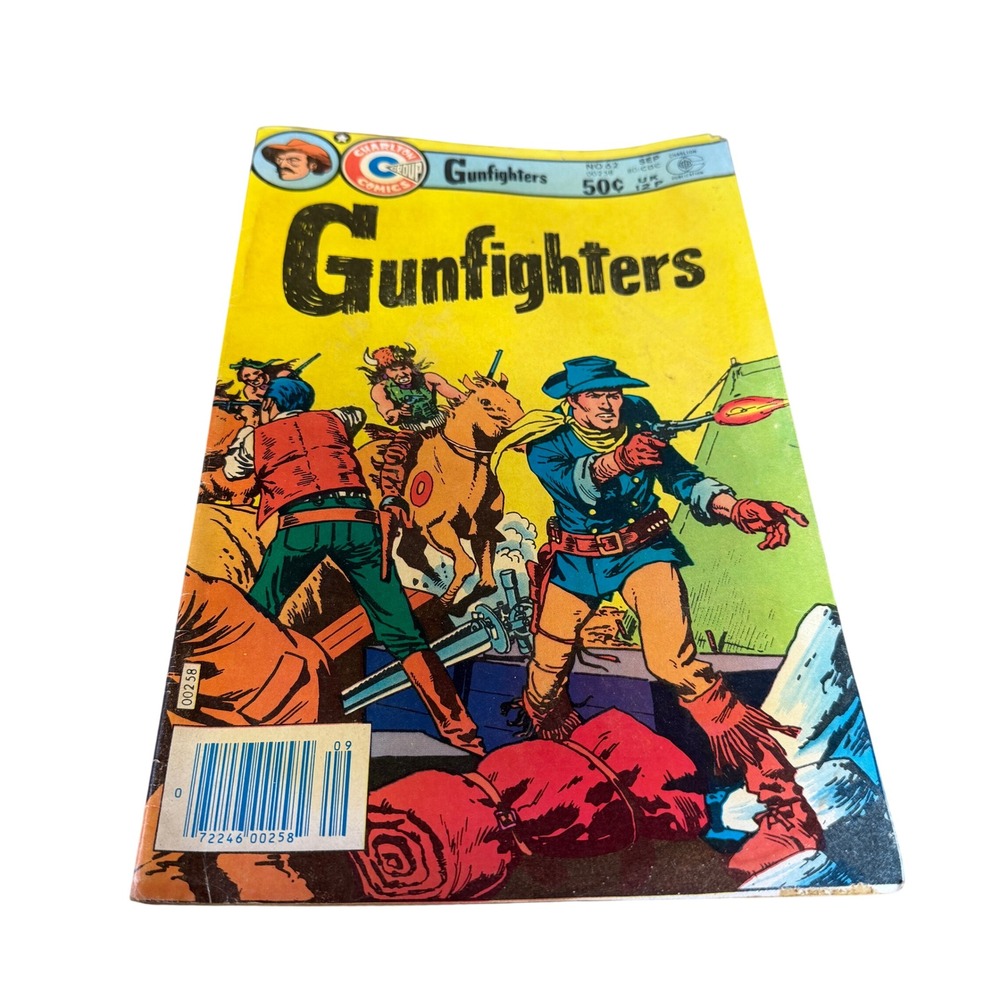 Charlton Comics Gunfighters No. 62 Vintage 1980 Cowboy Western‎ Comic Book